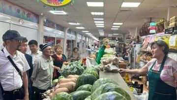 Әлеуметтік маңызы бар азық-түлік тауарлар бағасына бақылау жүргізу жұмыстары жалғасуда
