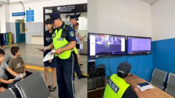 Көлік полицейлері Астана-1 теміржол вокзалының аумағында профилактикалық іс-шара өткізді