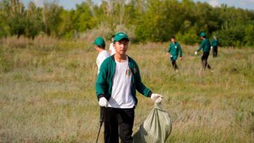 «Жасыл елдің» жүзден астам сарбазы тазалық акциясына қатысты