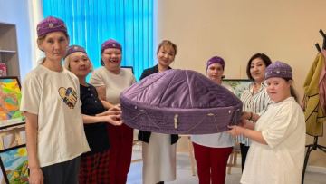 Тақияны безендіруден шеберлік сабағы өтті