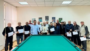 Зейнеткерлер арасында бильярдтан турнир өтті