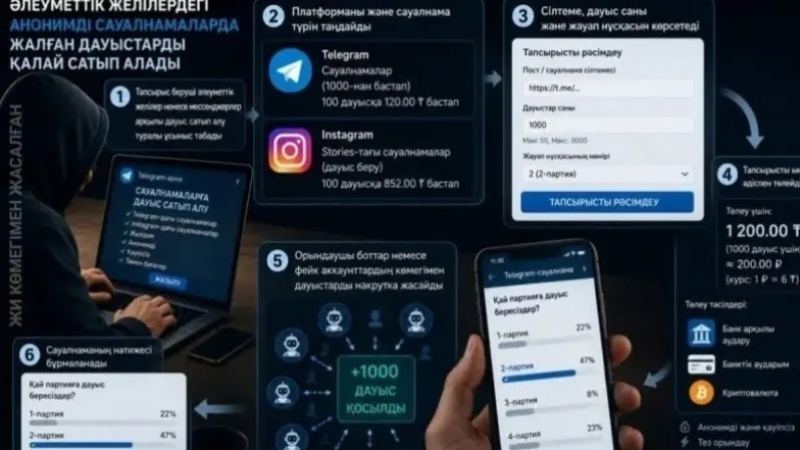 Сайлау алдындағы анонимді сауалнамалар - әлеуметтану емес, әсер ету технологиясы