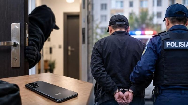 Пәтерден телефон ұрлаған күдікті ұсталды