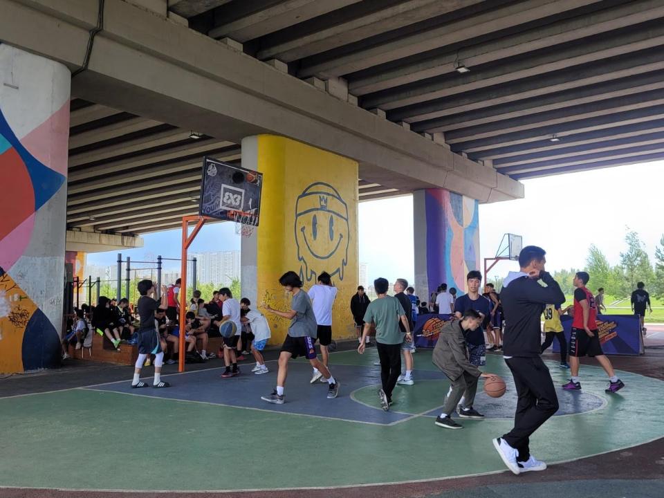 Триатлон саябағында Streetball ерекше жарысы өтті