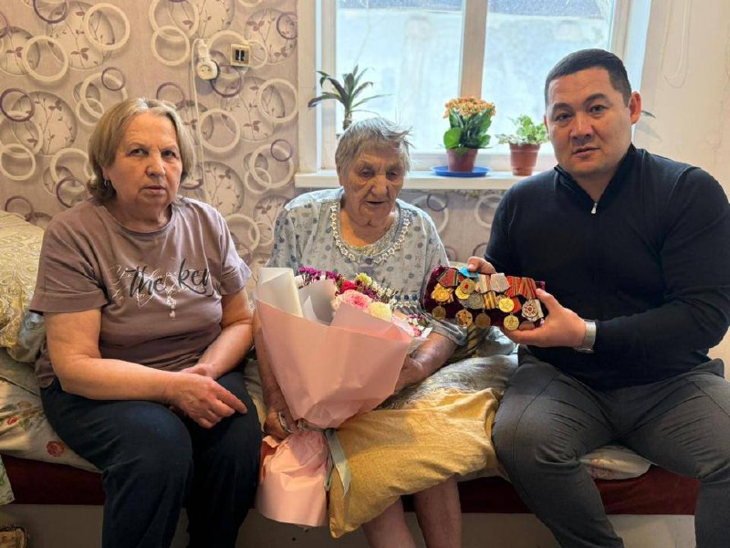 Байқоңыр ауданында 103 жастағы тыл ардагері дауыс берді