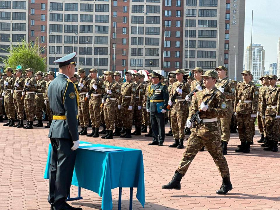 Әскери кафедра студенттері ант қабылдады