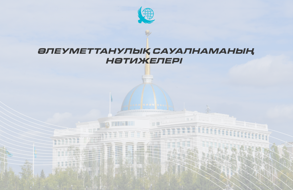 Қоғамдық топтасу: әлеуметтік сауалнама Президент саясатына ауқымды қолдауды айқындады