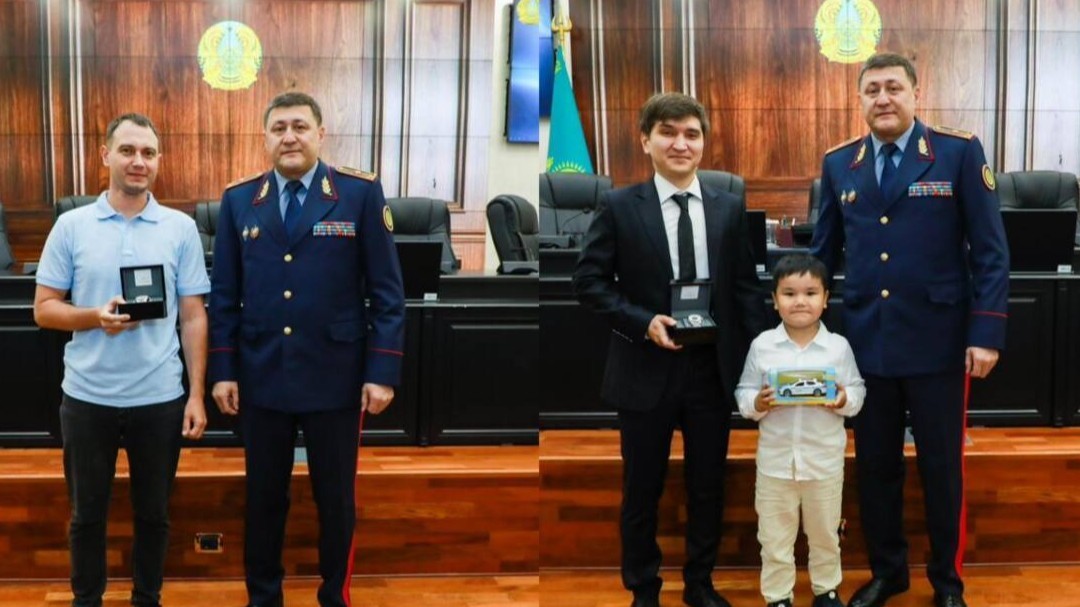 Елордада полиция ерлік көрсеткен азаматтарды марапаттады