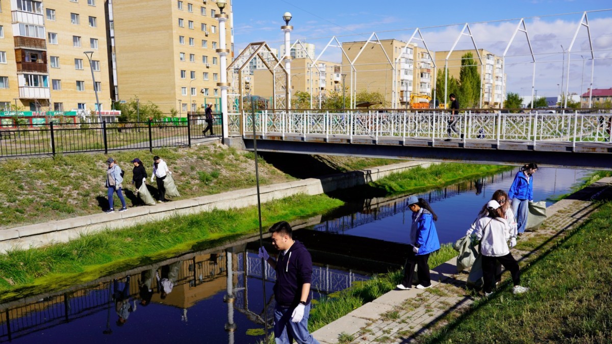 Сарыбұлақ өзенінің жағалауы тазартылды